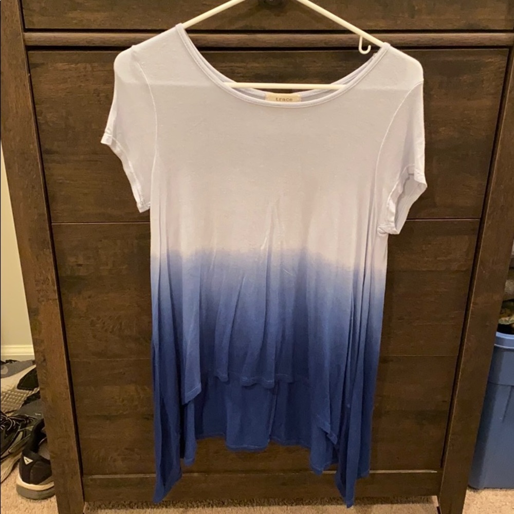 Short sleeve ombré top